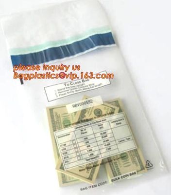 Biodegradable Tamper Evident Proof bag Self Seal Airport Bank Security Plastic Money Bag, Biodegradable Tamper Proof Cus