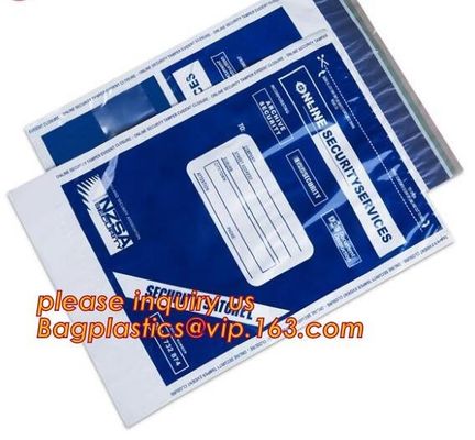 tamper proof sealing bags;security police bag;security bank coin bag, Custom Printed Self Adhesive Sealing Bank Money St