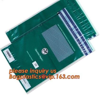 Bank Money Coin Pe Plastic Reusable Secure Seal Deposit Tamper Proof Evident Bag Manufacturer, money locking security ba