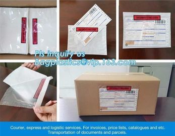 320x220mm Zipper lock packing list envelope, Brown Kraft Cardboard Paper Letter Packing List Mailing Envelope,pocket pac