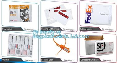 mailing packing list envelope for jewelry, blank mailing PE packing list envelope in stock, DHL Asia Pacifica Packing li