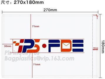 Printed adhesive PAKLIST waterproof packing list enclosed envelopes for Receipt Slips, printed adhesive packing list env