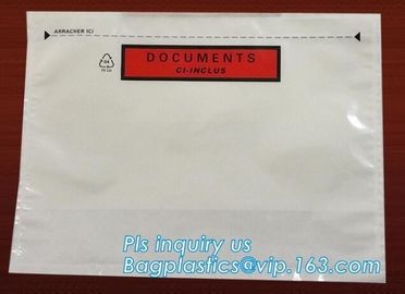 Clear Adhesive Back, Packing List / Shipping Label Envelope Pouches, seal envelope courier bag express custom mailing ba