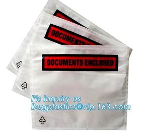 PP film 178*140mm invoice enclosed packing list envelopes, DHL Shipping pockets for waybill, A4 size plastic packing lis