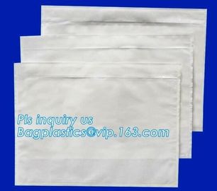 polyethene PE self-adhesive packing list document envelopes, PE packing list envelope, self adhesive closure packing lis