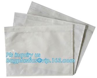 polyethene PE self-adhesive packing list document envelopes, PE packing list envelope, self adhesive closure packing lis