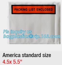 PE Packing List Envelope / mail lite bags, 7&quot; x 5-1/2&quot; Packing List Envelope &quot;PACKING LIST ENCLOSED&quot; Full Face Top Loadi