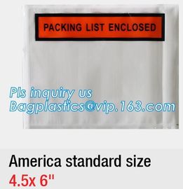 PE Packing List Envelope / mail lite bags, 7&quot; x 5-1/2&quot; Packing List Envelope &quot;PACKING LIST ENCLOSED&quot; Full Face Top Loadi