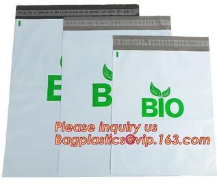 Corn starch Plastic delivery envelopes compostable biodegradable mailing courier bags,2.4Mil heavy duty biodegradable an