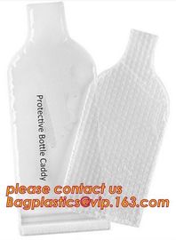 Bottle Protective Zip sealed liquor bubble bags bottle protector Travelling liquor bubble sleeves air wine bubble bags