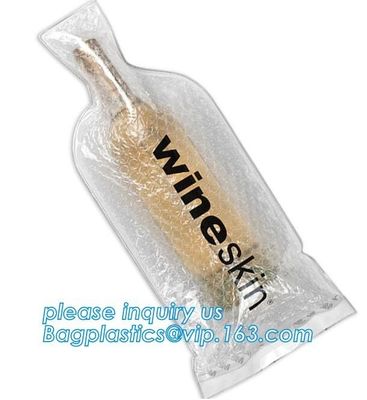 Eco friendly wine bag,wine bottle protector,Bubble Bags Wrap Packaging Fragile Items Inflatable Wine Bottle Air Pouch Ba