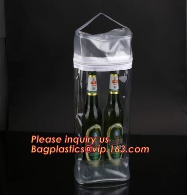 Eco friendly LONG HANDLE RECYCLABLE PVC WINE BAG, CARRIER BAG,HANDY BAG,GIFT WINE BAG,PROMOTION, PROMOTIONAL PRODUCTS PA