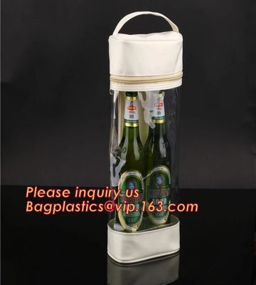 Eco friendly LONG HANDLE RECYCLABLE PVC WINE BAG, CARRIER BAG,HANDY BAG,GIFT WINE BAG,PROMOTION, PROMOTIONAL PRODUCTS PA