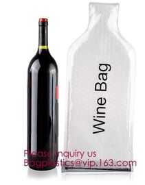 Reusable christmas wine bottle protector bag,Fancy Wine Protector Carrier Bag Wedding Favor Wine Bottle Gift Bag With Dr