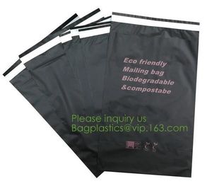 custom printed compostable biodegradable eco friendly plastic shipping packaging mailing courier bags BAGPLASTICS BAGEAS