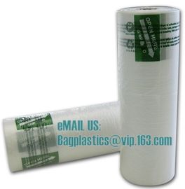 Polythene film on roll, laundry bag, garment cover film, film on roll, laundry sacks