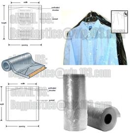 Polythene film on roll, laundry bag, garment cover film, film on roll, laundry sacks