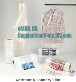 Plastic Cover films on roll, laundry bag, garment cover film, films on roll, laundry sacks