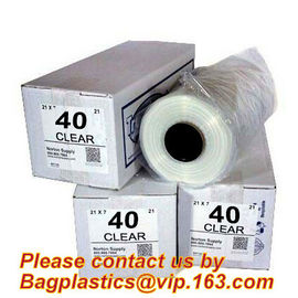 Dry clean perforated clear poly plastic garment/laundry/clothing bags on a roll clothing storage