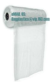 Cheap Wholesale Transparent Disposable Garment Plastic plastic dry cleaning bags on roll for clothing