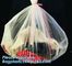 PVA Water Soluble Laundry Bag Infectious Waste Plastic Biodegradable bags, hot water soluble laundry bag, bagease, pac