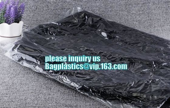 garment packaging bag cover dry clean poly garment bag rolls,laundry dry cleaning garment bag,Clear Polythene 21x4x54'',