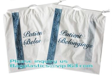 Biodegradable Drawstring Patient Belongings Bag, Manufacturer Of Patient Belonging Bag