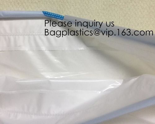 Laundry Bags Hospitality Plastic Bags Drawstring Closure Write-On Indicator Strips. Clear Hotel Biodegradable Bags With