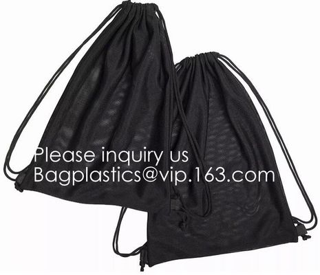 Heavy Duty Laundry Nylon Mesh Stuff Bag with Sliding Drawstring,Durable Nylon Mesh Drawstring Laundry Bag Portable Trave