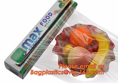 Eco friendly non toxical soft pe pvc food cling wrap on sale, 100% pure raw material plastic pe pvc environmental food