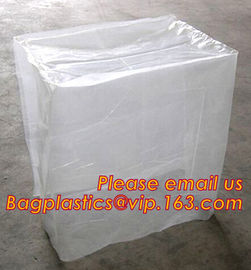 Plastic reusable thermal pallet cover, Heavy Duty Waterproof Pallet Cover Tarp, LLDPE Elastic Pallet Packaging Bag Cover