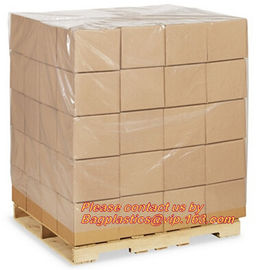 Plastic flat bottom vinyl cover /plastic poly pallet cover, Big square bottom poly pallet cover, huge clear plastic pall