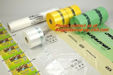 Poly tubing with customer printing and anti static tube film, gusset poly tubing on roll