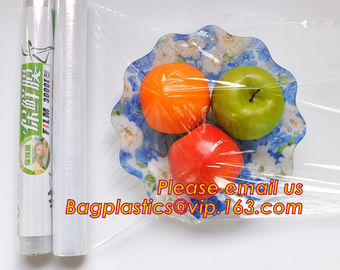 Plastic PVC Stretch Cling Film for Food Wrap, Good price pvc heat resistant static cling film for food wrap, bagease pac