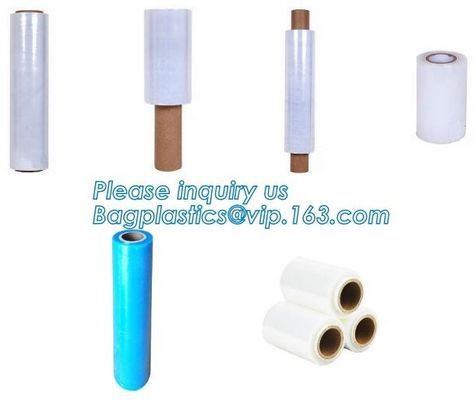 LLDPE Shrink Wrap Stretch Film Plastic Wrap - Industrial Strength Hand Stretch Wrap, Mini Stretch Wrap Film with Handle