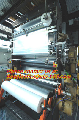 high barrier coex blown machine roll layflat tubing tubular film, plastic flexible roll colored transparent coex layflat