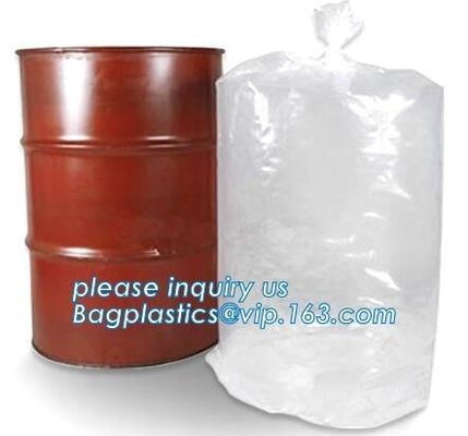 Heavy duty plastic drum liners, Clear Poly Drum Liners, Aluminum Round Bottom Drum Liner, round bottom poly drum liner