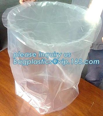 Heavy duty plastic drum liners, Clear Poly Drum Liners, Aluminum Round Bottom Drum Liner, round bottom poly drum liner