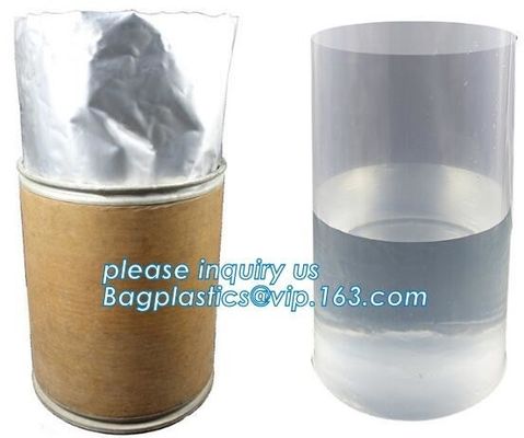 Durable Round Bottom Plastic Drum Barrel Liners Bags, Drum Liner Custom Packaging Bags, Chemical Resistant Water Proof H