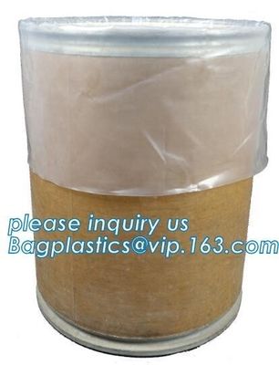 Durable Round Bottom Plastic Drum Barrel Liners Bags, Drum Liner Custom Packaging Bags, Chemical Resistant Water Proof H