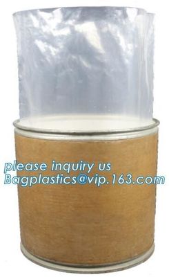 Durable Round Bottom Plastic Drum Barrel Liners Bags, Drum Liner Custom Packaging Bags, Chemical Resistant Water Proof H