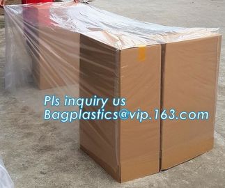 Heavy Duty Extra Big Jumbo Clear Poly Bags For Pallet Covers, Plastic Material and PE Plastic Type reusable pallet cover