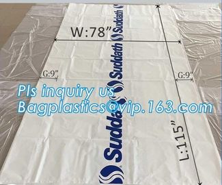 top covers clear plastic window covers printed pallet covers, Jumbo PE Plastic Type Reusable Pallet Cover, Gusseted Side