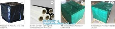 Disposable PE Plastic Pallet Covers bag on Roll, Waterproof Pallet Cover Plastic PE for Europallet 80x120x250 cm, BAGEAS