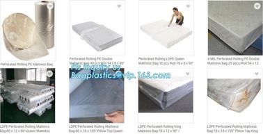 Jumbo Dustproof Plastic Mattress Cover, Durable Queen Size Plastic Mattress Cover for Storage, Anti-allergen waterproof