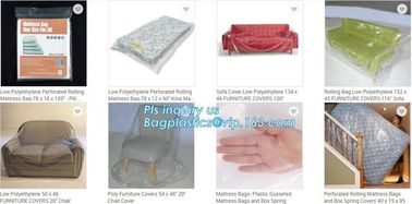 Jumbo Dustproof Plastic Mattress Cover, Durable Queen Size Plastic Mattress Cover for Storage, Anti-allergen waterproof