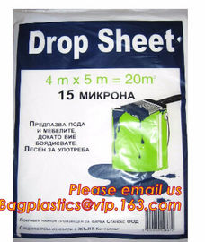 Protection Sheet Disposable Drop Painting Paint Dust Cover Sheets, Protective Painter Drop Cloth Drop Sheet Anti Corrosi