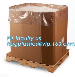 moisture proof reusable virgin plastic pallet cover, poly square bottom bag pallet top cover bags plastic vinyl cover fo