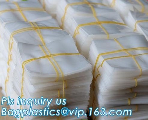 Plastic 2mil PE Flat Poly Bag For Food Packaging, PE Flat Poly Bag With Side Gusset For Food Packaging, Flat Opening OPP