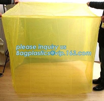 LDPE 100mic clear plastic anti aging UV resistant dust proof waterproof reusable pallet cover, Dust proof Waterproof Pla